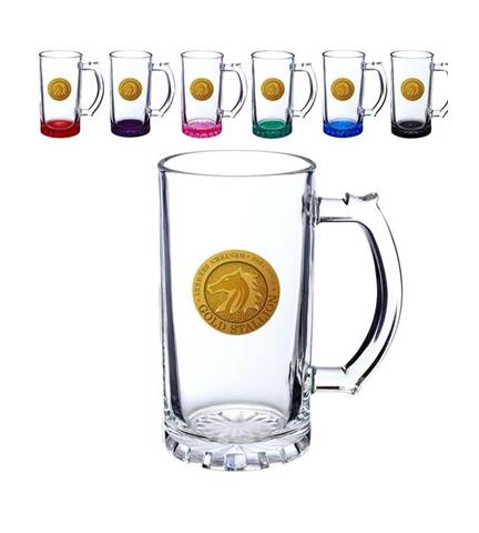16 OZ Glass Beer Steins